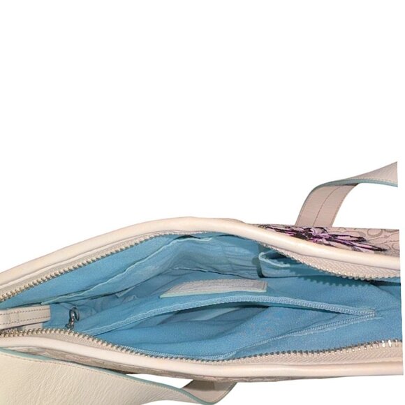Coach White Floral Bee Crossbody Shoulder Bag F10871 - Picture 12 of 12